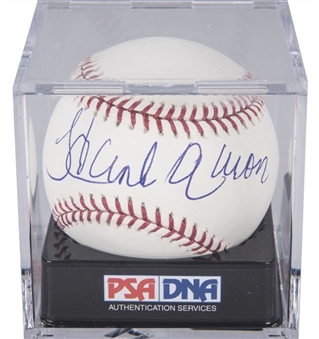 Hank Aaron Single Signed OML Selig Baseball (PSA/DNA GEM MT 10)